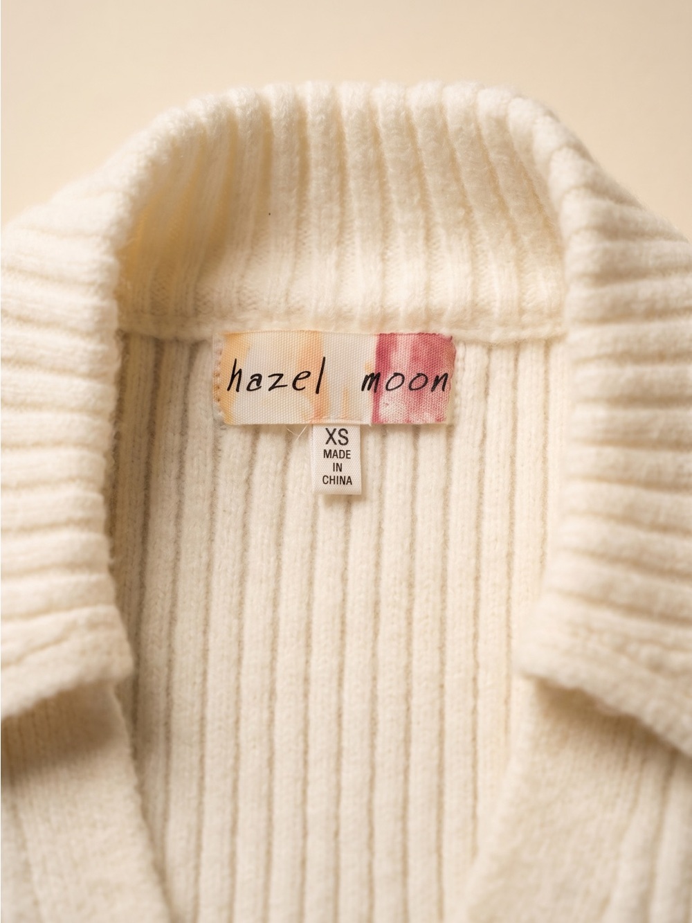 Cream Faux-Fur Knit Bomber Jacket - Picture 2 of 4